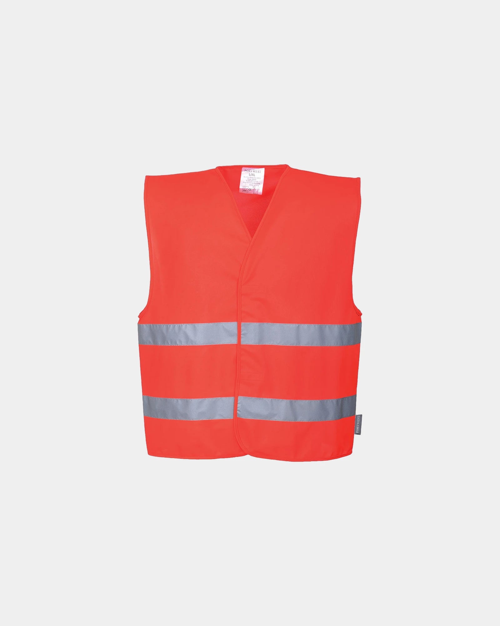 Kamizelka ostrzegawcza Hi-Vis z podwójnym pasem z nadrukiem - Ciemnoniebieski